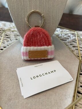 Longchamp Le Pliage Cacooning Beanie Bag Charm - New with Tags
